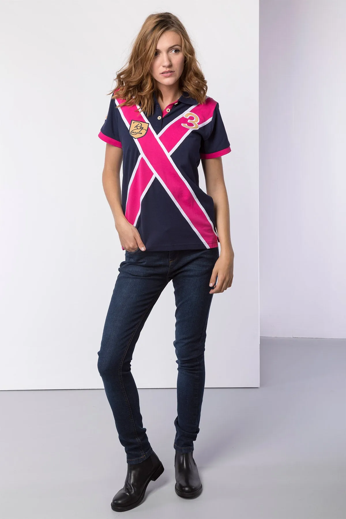 Ladies Royal Double Cross Polo Shirt