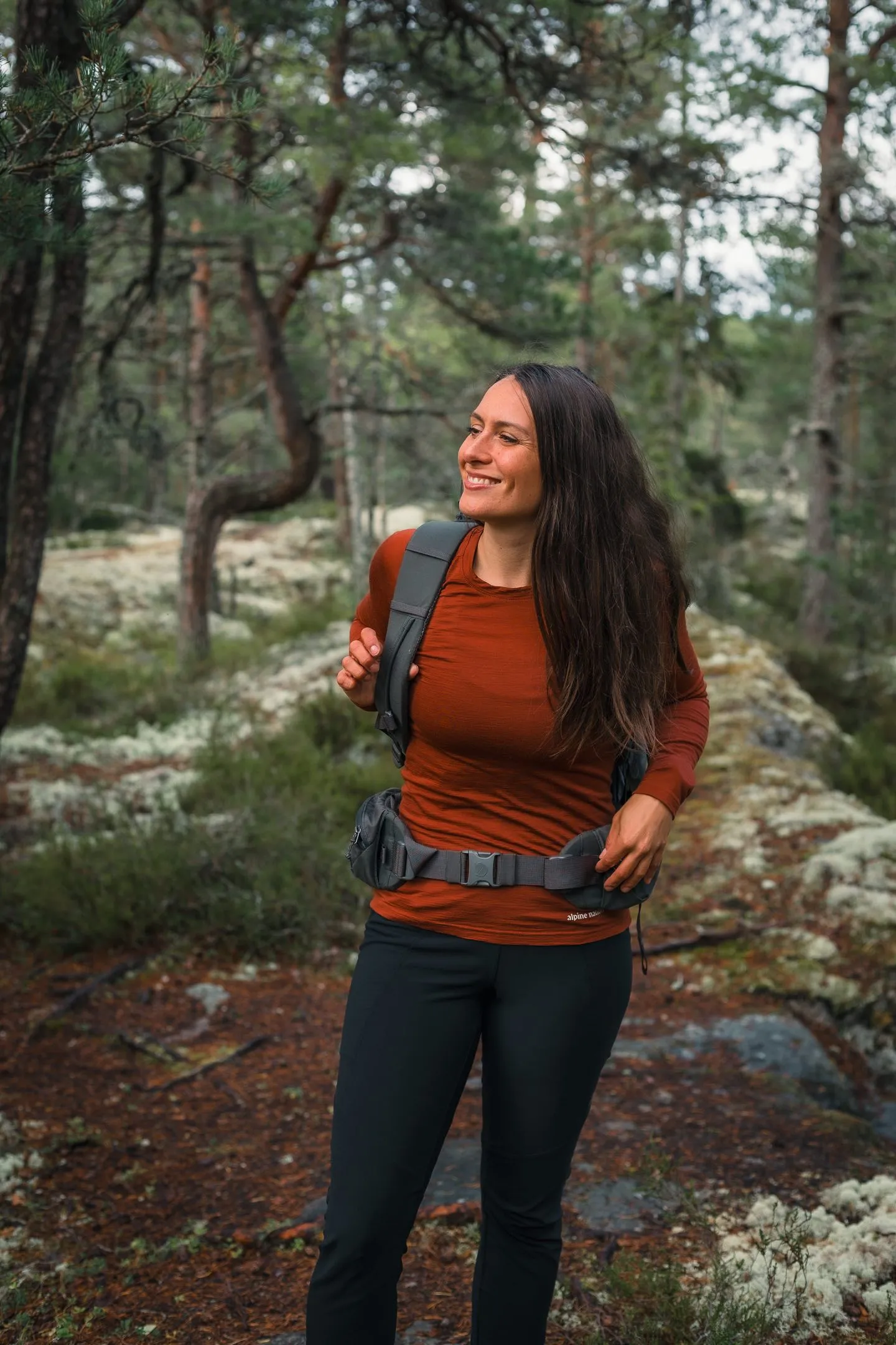 Merino Long Sleeve Tee Terracotta