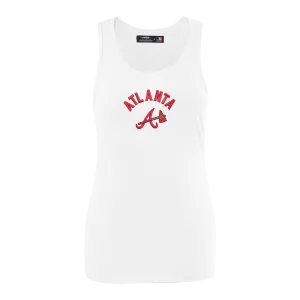 MLB ATLANTA BRAVES CLASSIC WOMEN'S RELAXED FIT RACERBACK (WHITE)