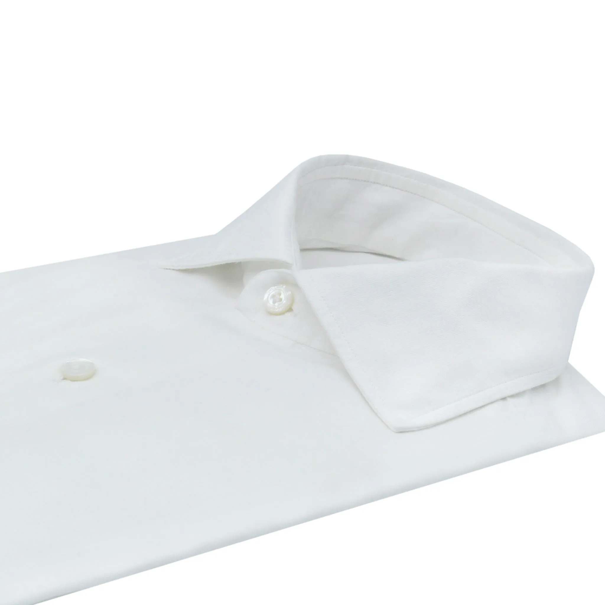 Napoli regular fit shirt cotton and linen white Carlo Riva fabric