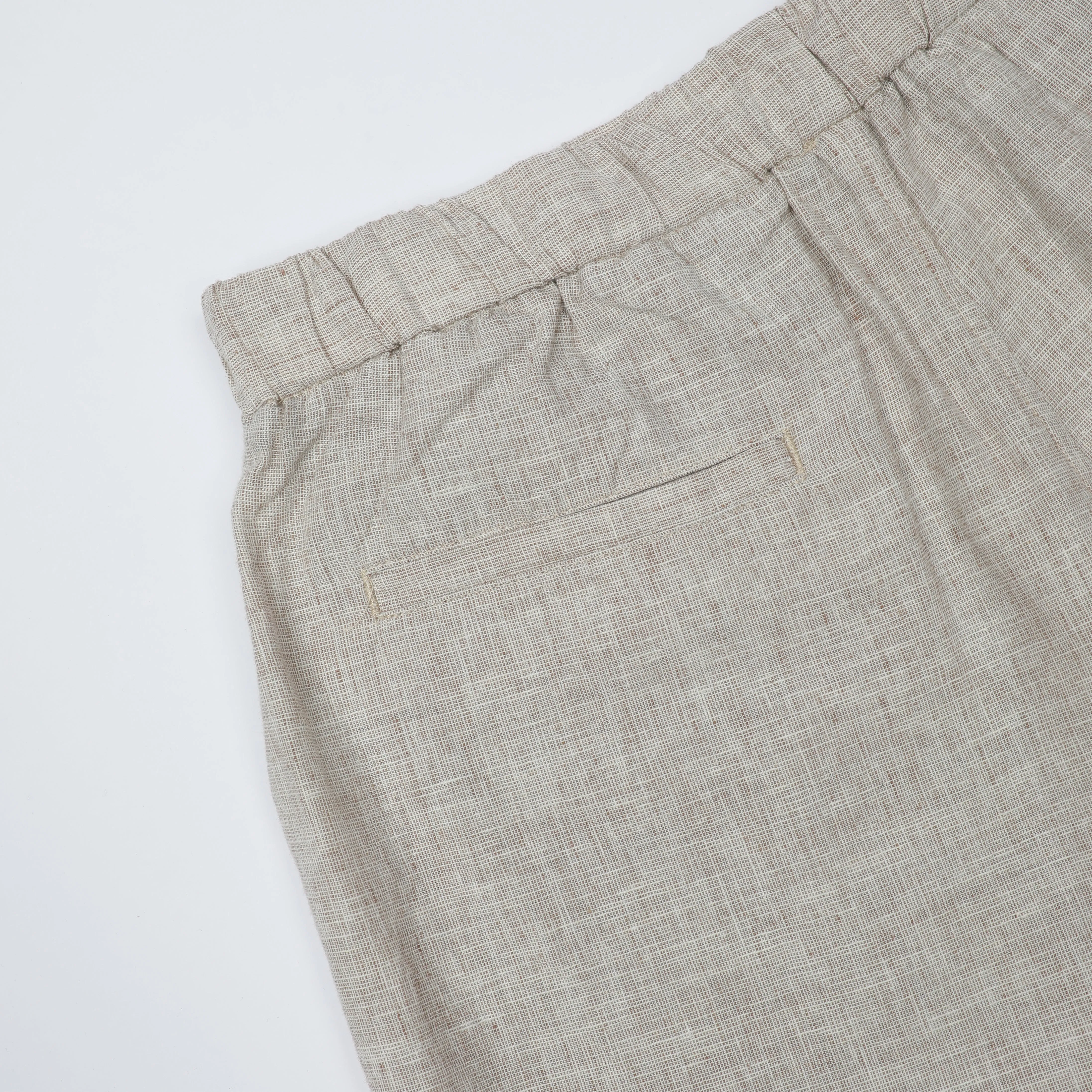 Natural Linen Realxed Waist Short