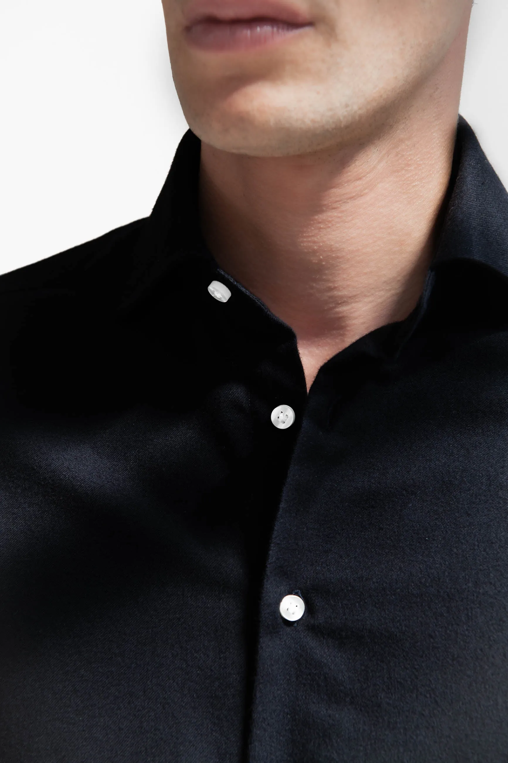 Navy warm touch shirt - Made In Italy