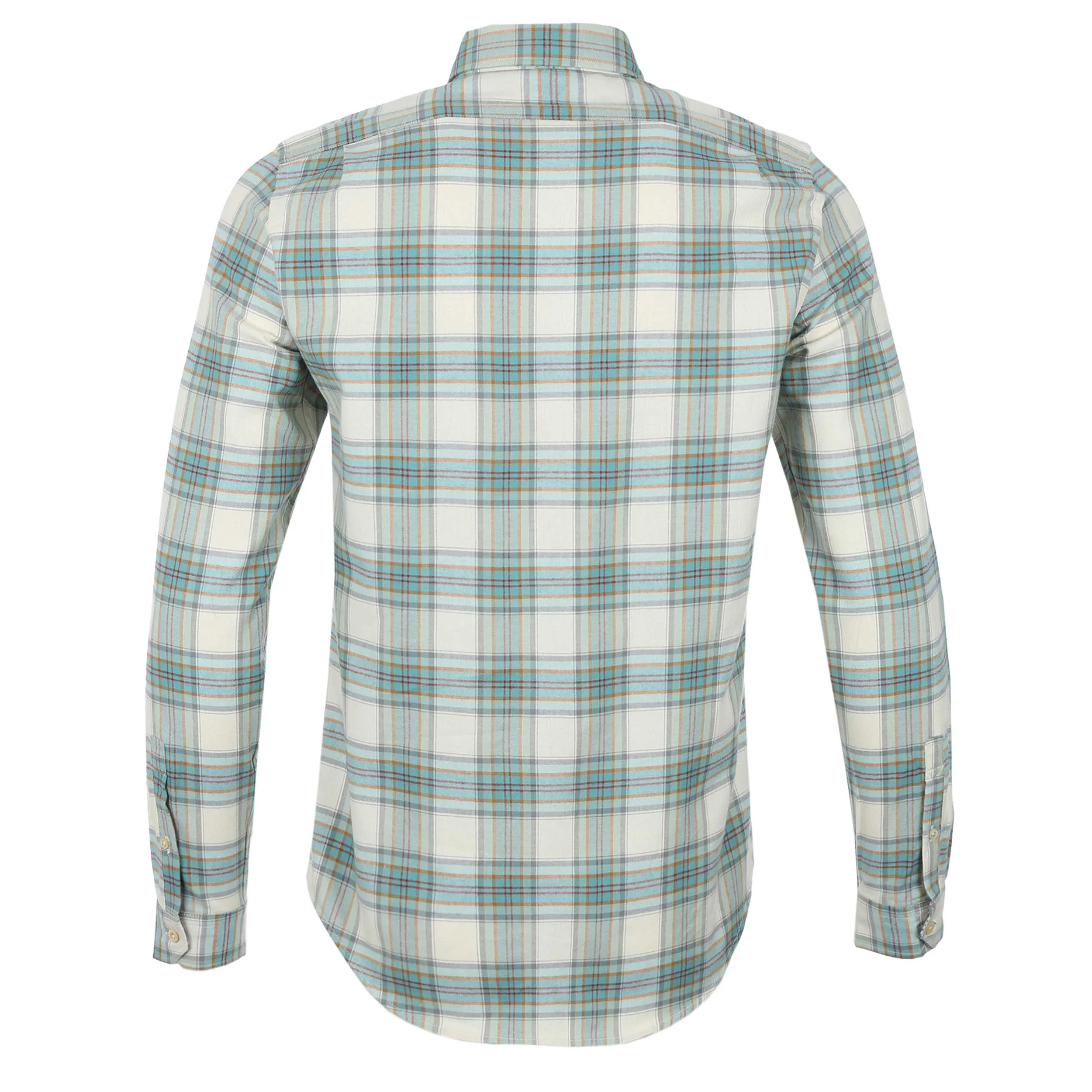 Paul Smith Tailored Fit BD Col Check Shirt in Green