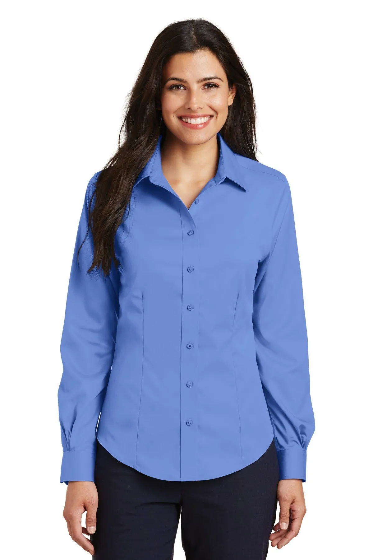 Port Authority® Ladies Non-Iron Twill Shirt.  L638