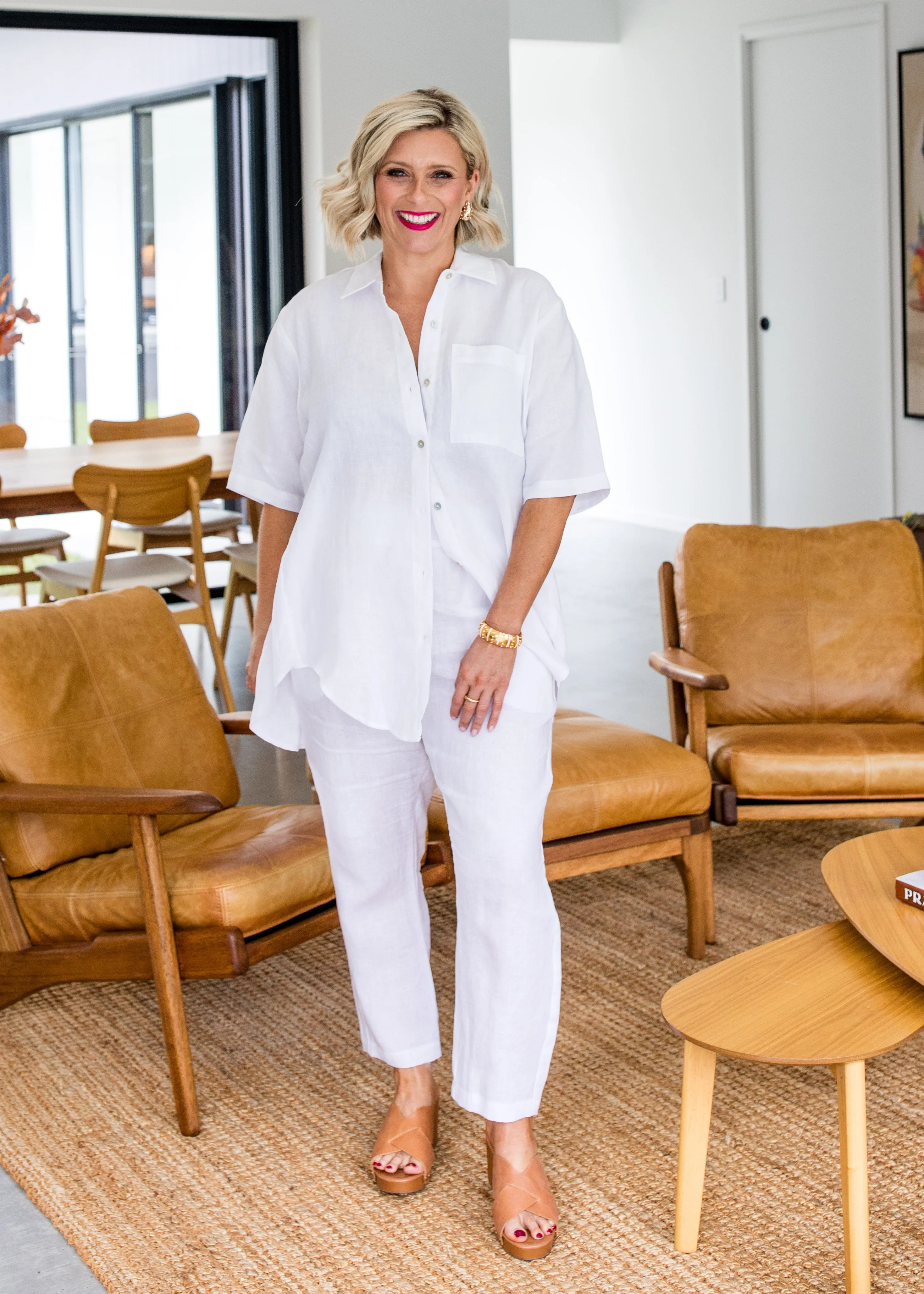 Quarry Linen Shirt in White