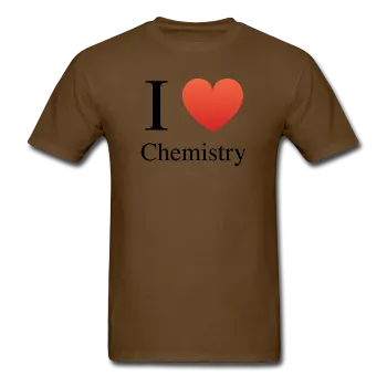 "I ♥ Chemistry" (black) - Men's T-Shirt