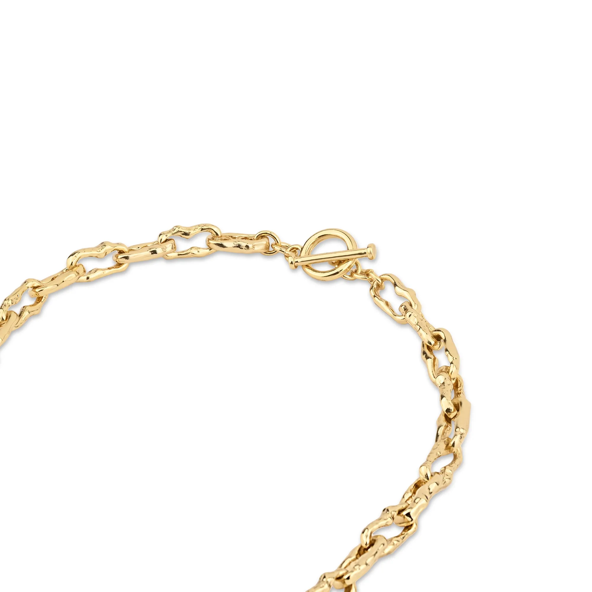 Real Gold Plated Chain Link Necklace