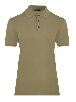 Regular Fit Green Vetiver Polo T-Shirt