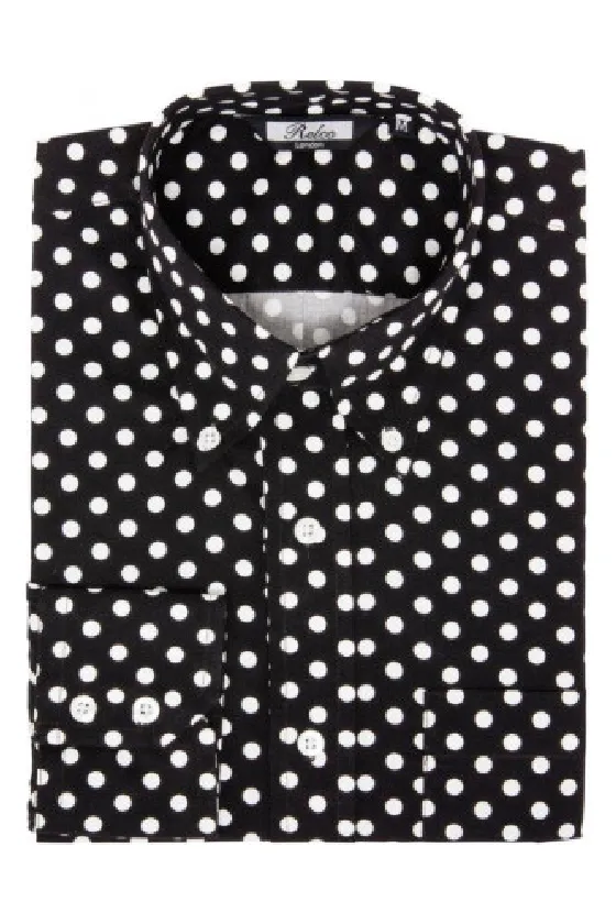 Relco - Polkadot Black & White - Shirt