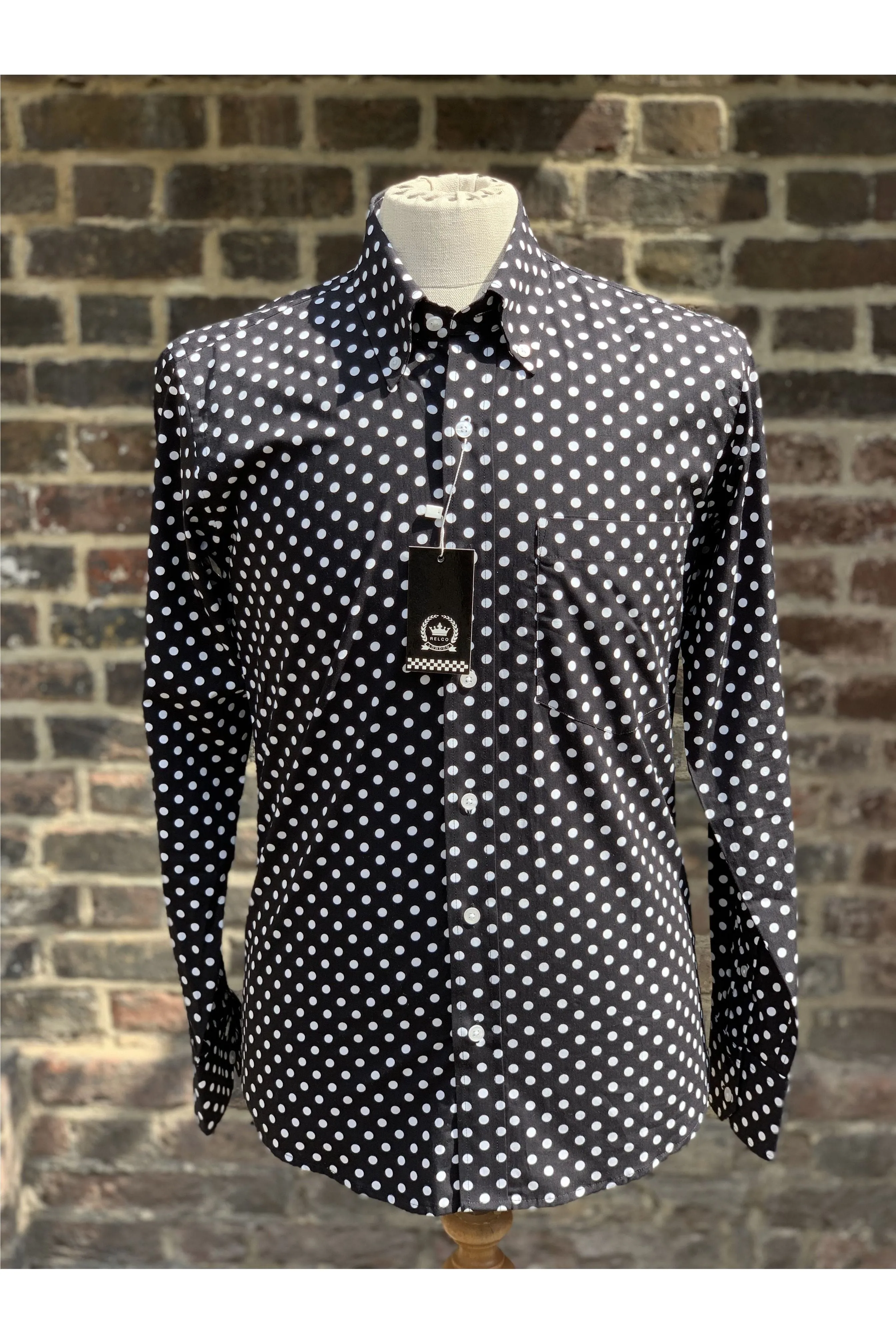 Relco - Polkadot Black & White - Shirt