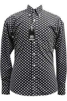 Relco - Polkadot Black & White - Shirt