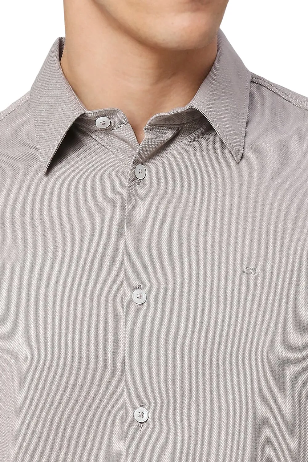 Slim Fit Viscose Polyester Stretch Dobby Halfsleeves Shirt