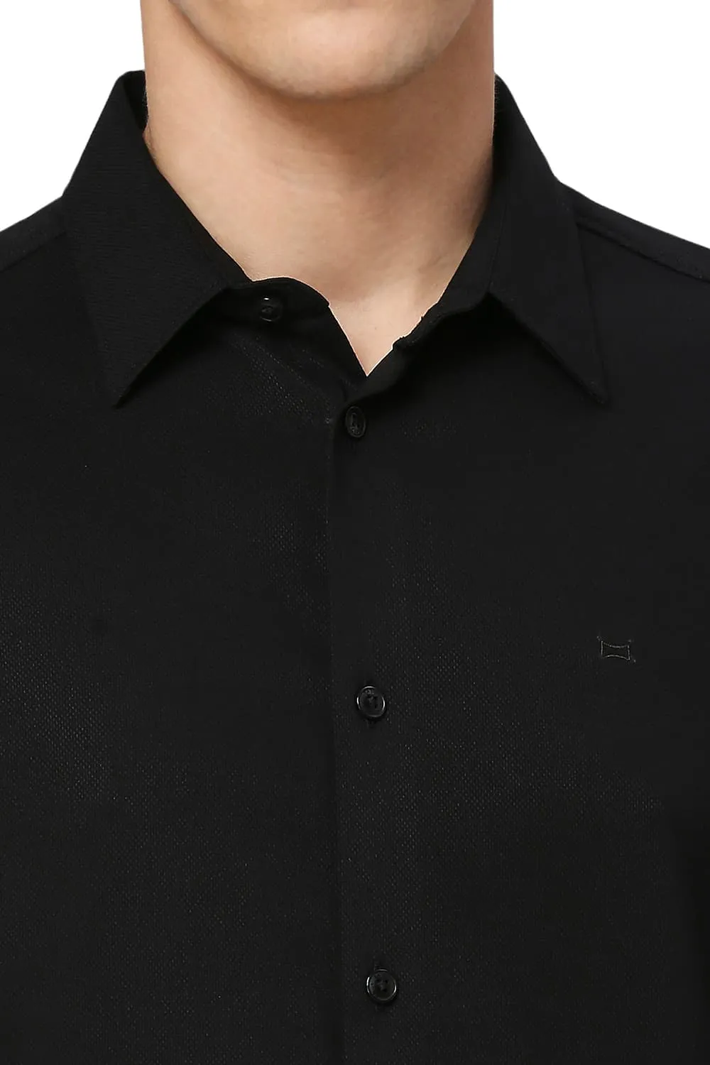 Slim Fit Viscose Polyester Stretch Dobby Halfsleeves Shirt