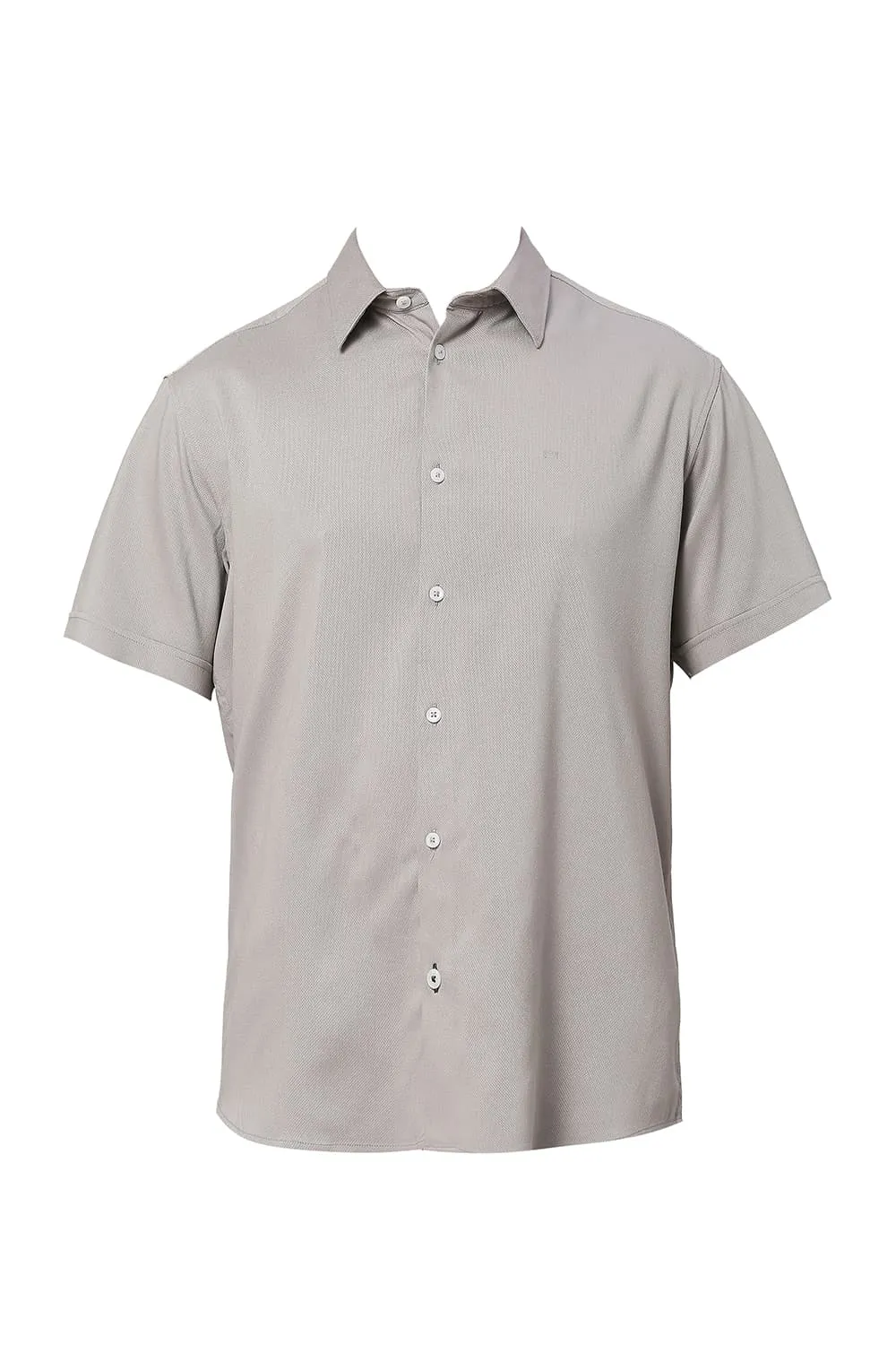 Slim Fit Viscose Polyester Stretch Dobby Halfsleeves Shirt