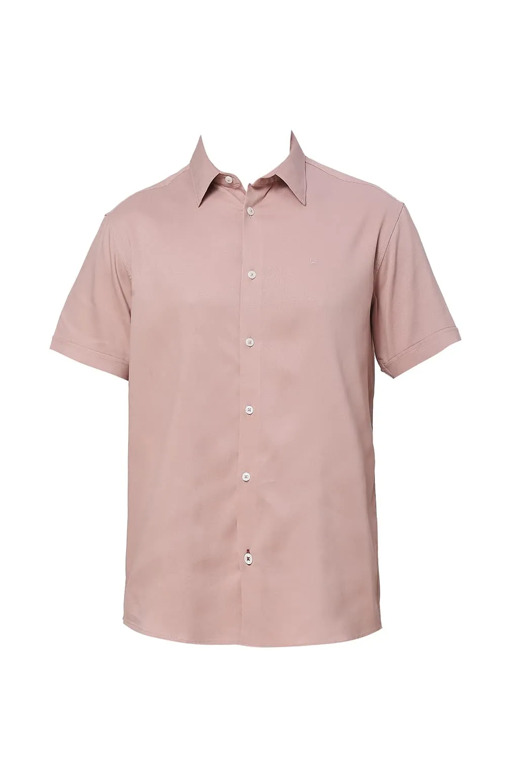 Slim Fit Viscose Polyester Stretch Dobby Halfsleeves Shirt