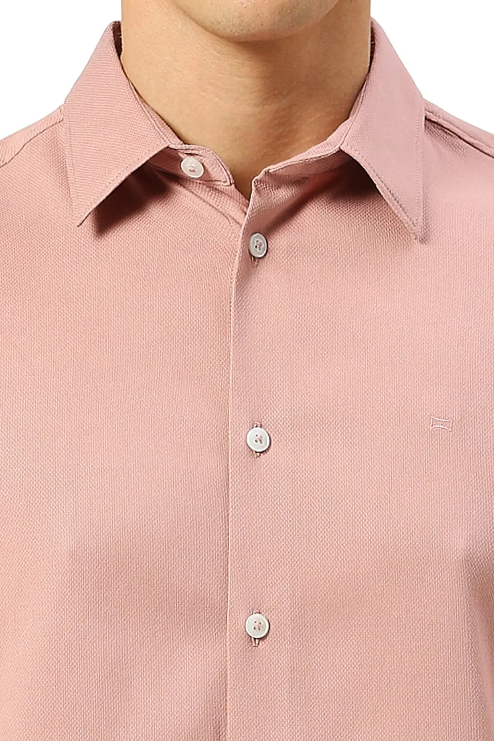 Slim Fit Viscose Polyester Stretch Dobby Shirt