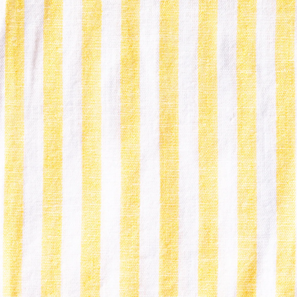 Stanford Stripe FROG Linen Shirt - Yellow