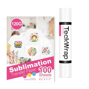 Sublimation Paper & Sublimation HTV Bundle