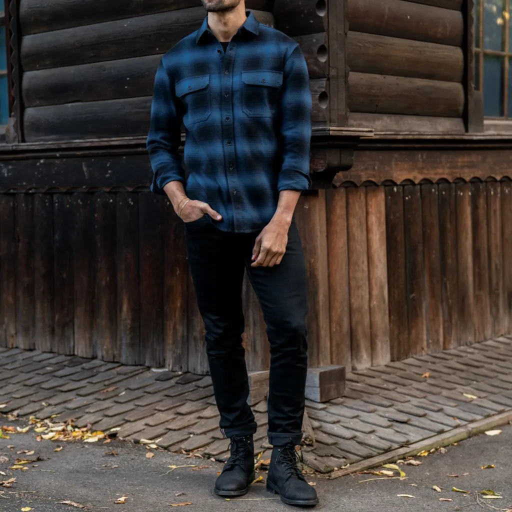 Summit Flannel Shirt | Navy