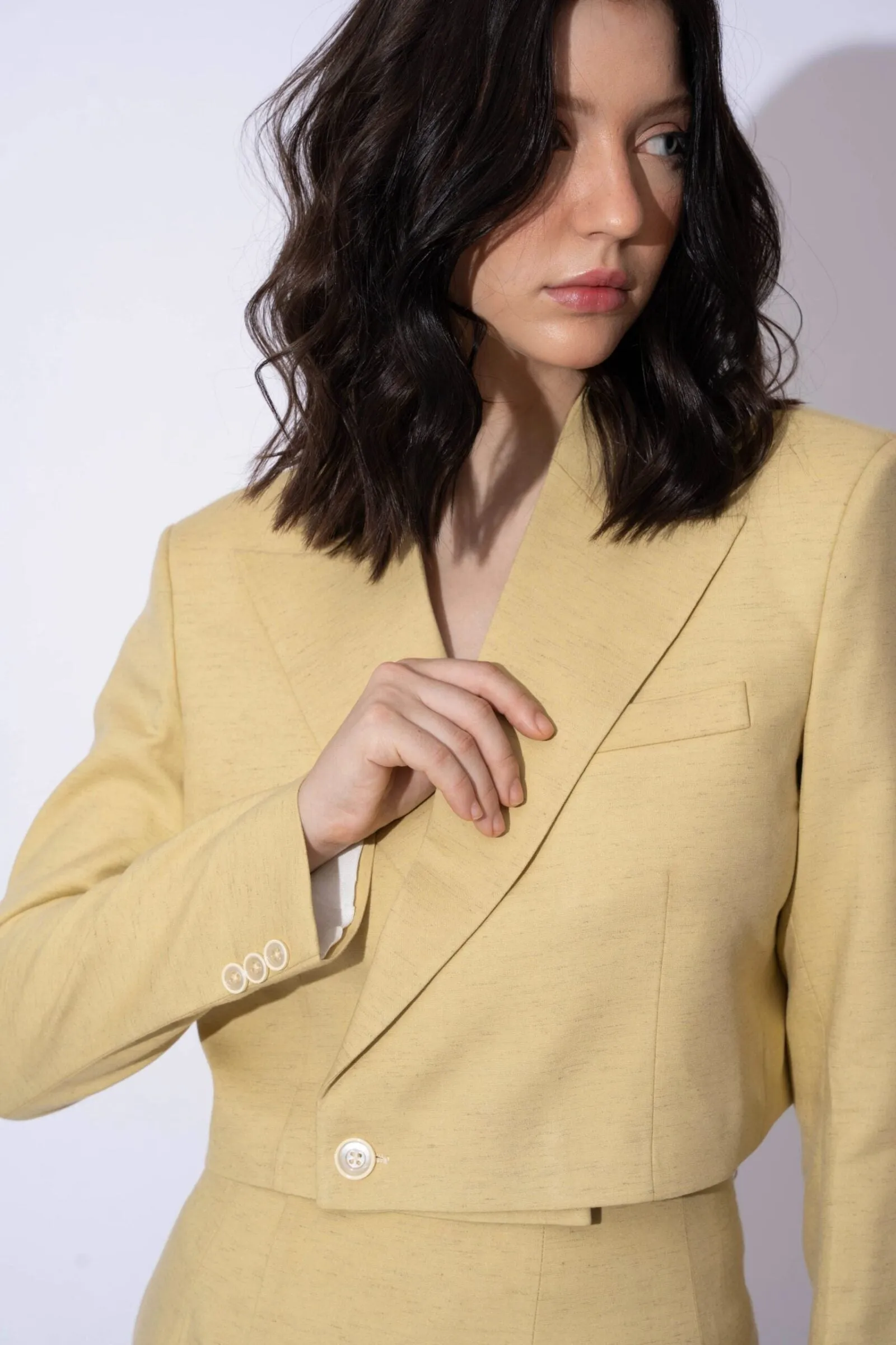 Tailored  Linen Classic Solid Blazer