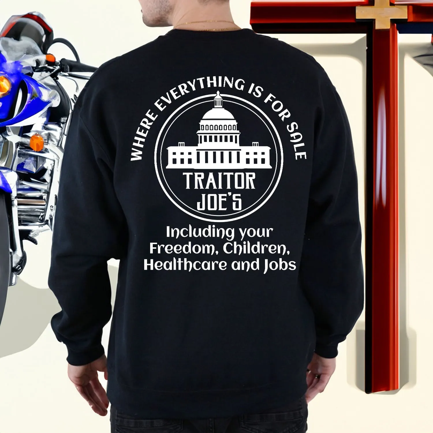 Teesdily | Freedom For Sale, Healthcare, Jobs, Children's Rights T-shirt, Where Everything Is For Sale Shirt Sweatshirt Hoodie Mug, Trending Shirt