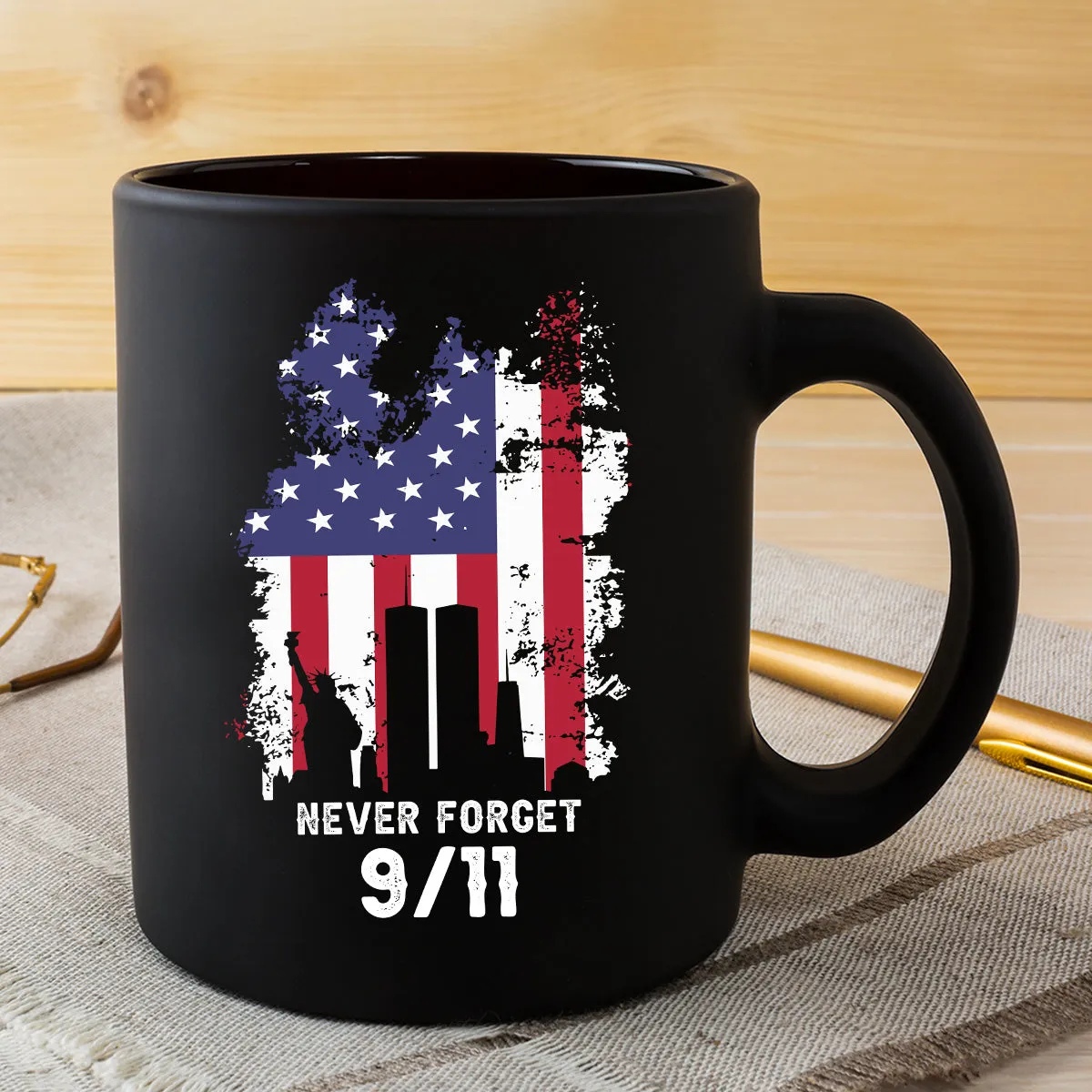 Teesdily | Patriot Day Shirt, Never Forget 911 T-shirt, The Statue Of Liberty American Flag Sweatshirt Hoodie Mug, Memorial Shirt, Remembrance Gift