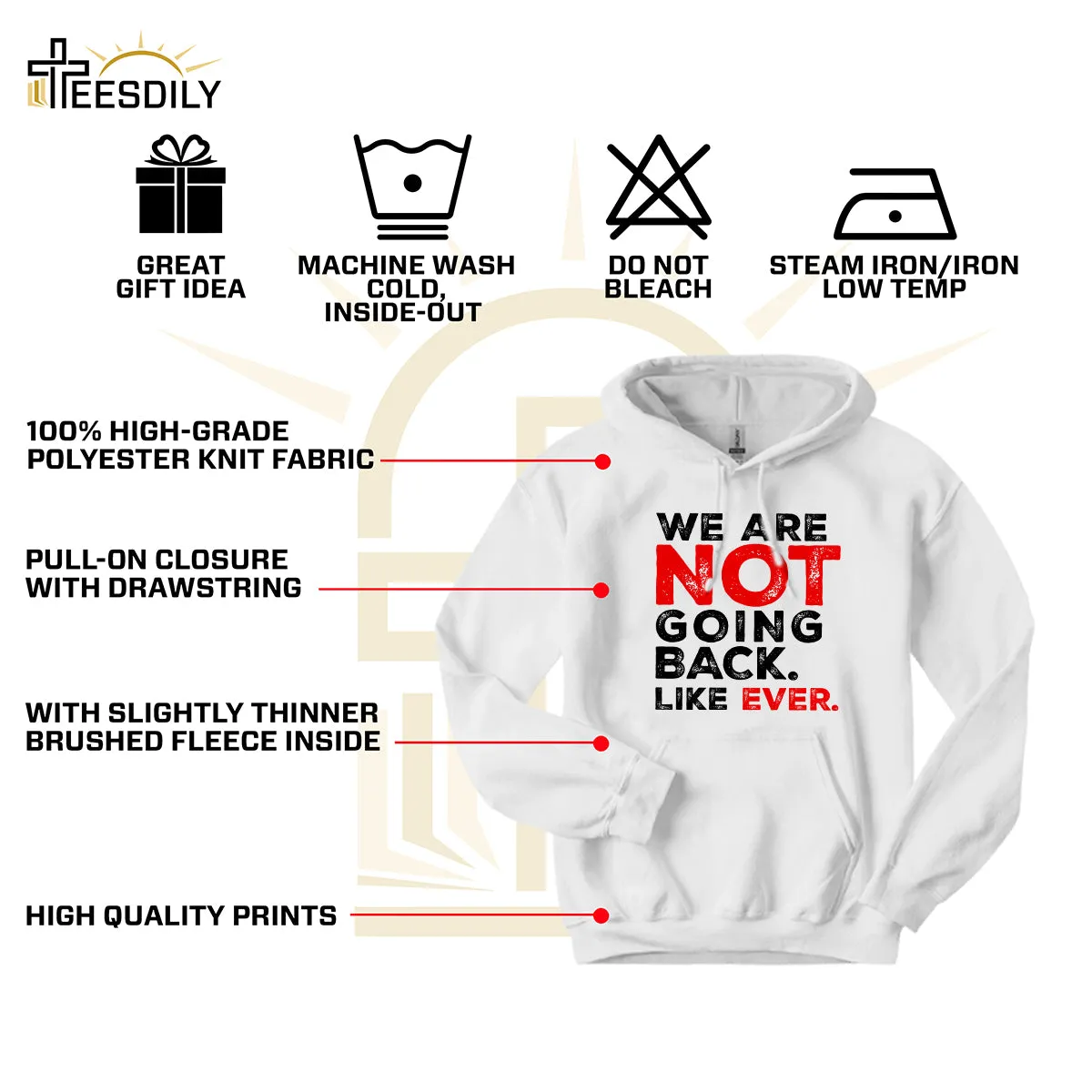 Teesdily | We Are Not Going Back Like Ever Shirt, We Are Not Going Back Sweatshirt, Madam Leader Hoodie, Childless Cat Lady Gift