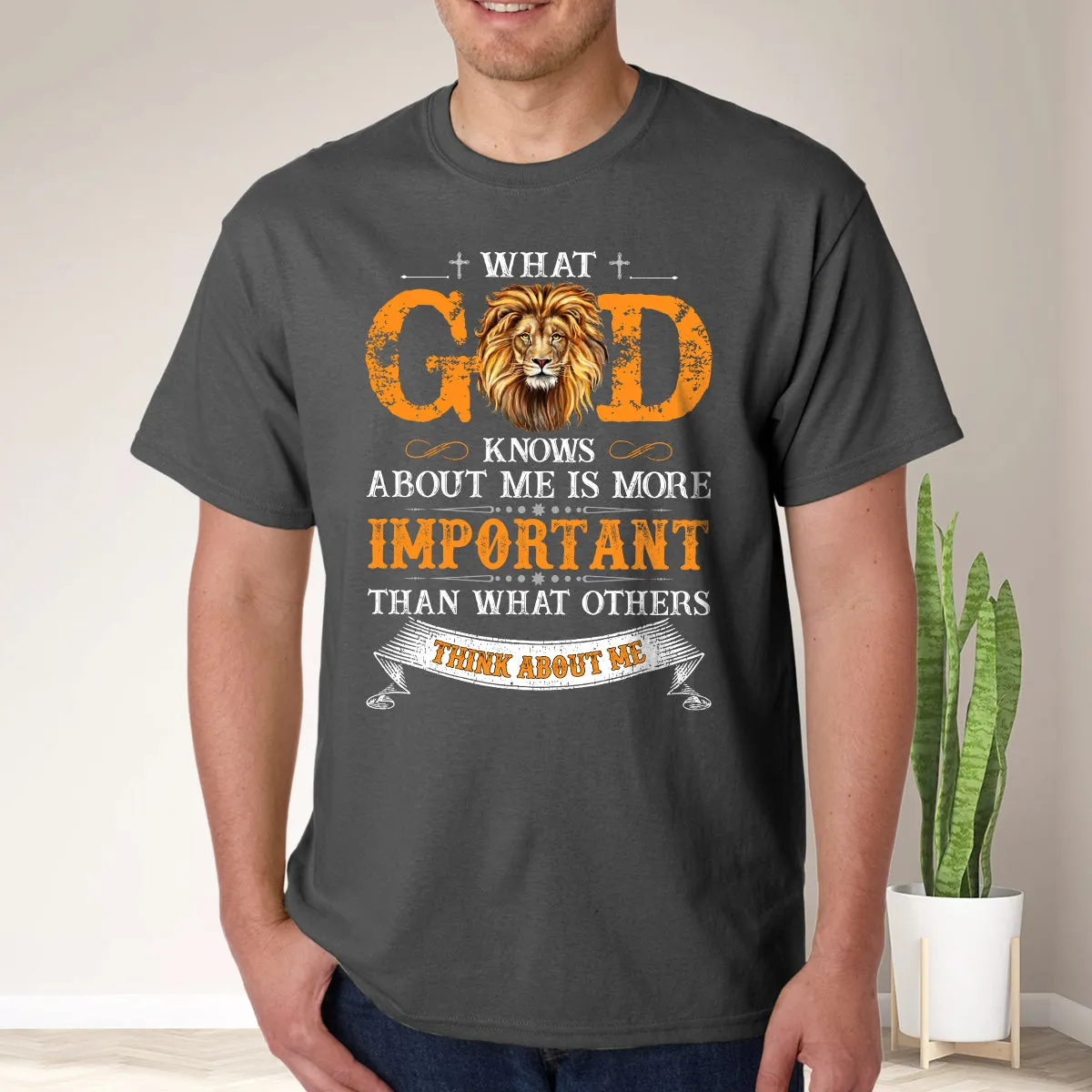 Teesdily | What God Knows About Me Is More Important Shirt, Jesus Lovers, Unisex Tshirt Hoodie Sweatshirt Mug