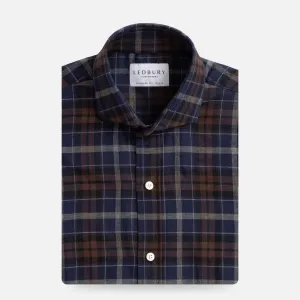 The 2021 Dark Multi Blue Whitlock Plaid Casual Shirt