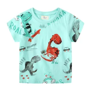 Toddler/Kid's Dinosaur Drawings Print T-shirt