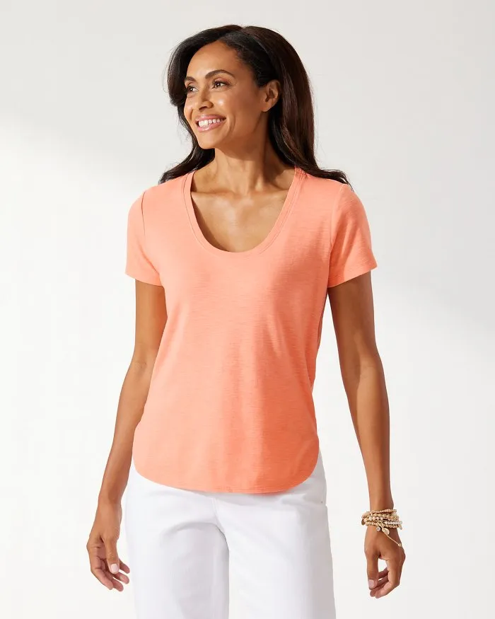 Tommy Bahama Ashby Isles Short Sleeve Tee Passion Peach