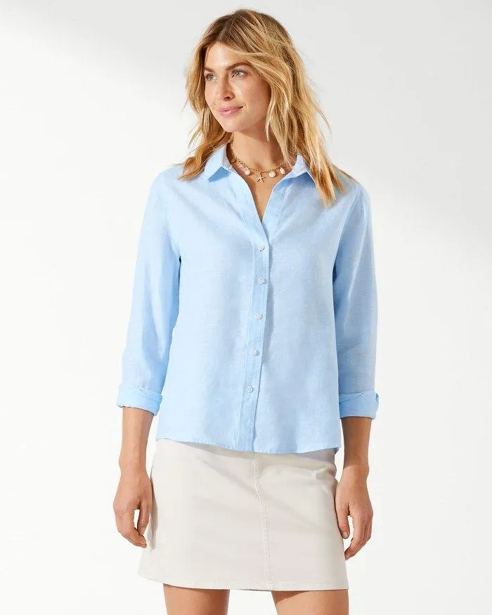 TOMMY BAHAMA COASTLINA LINEN SHIRT