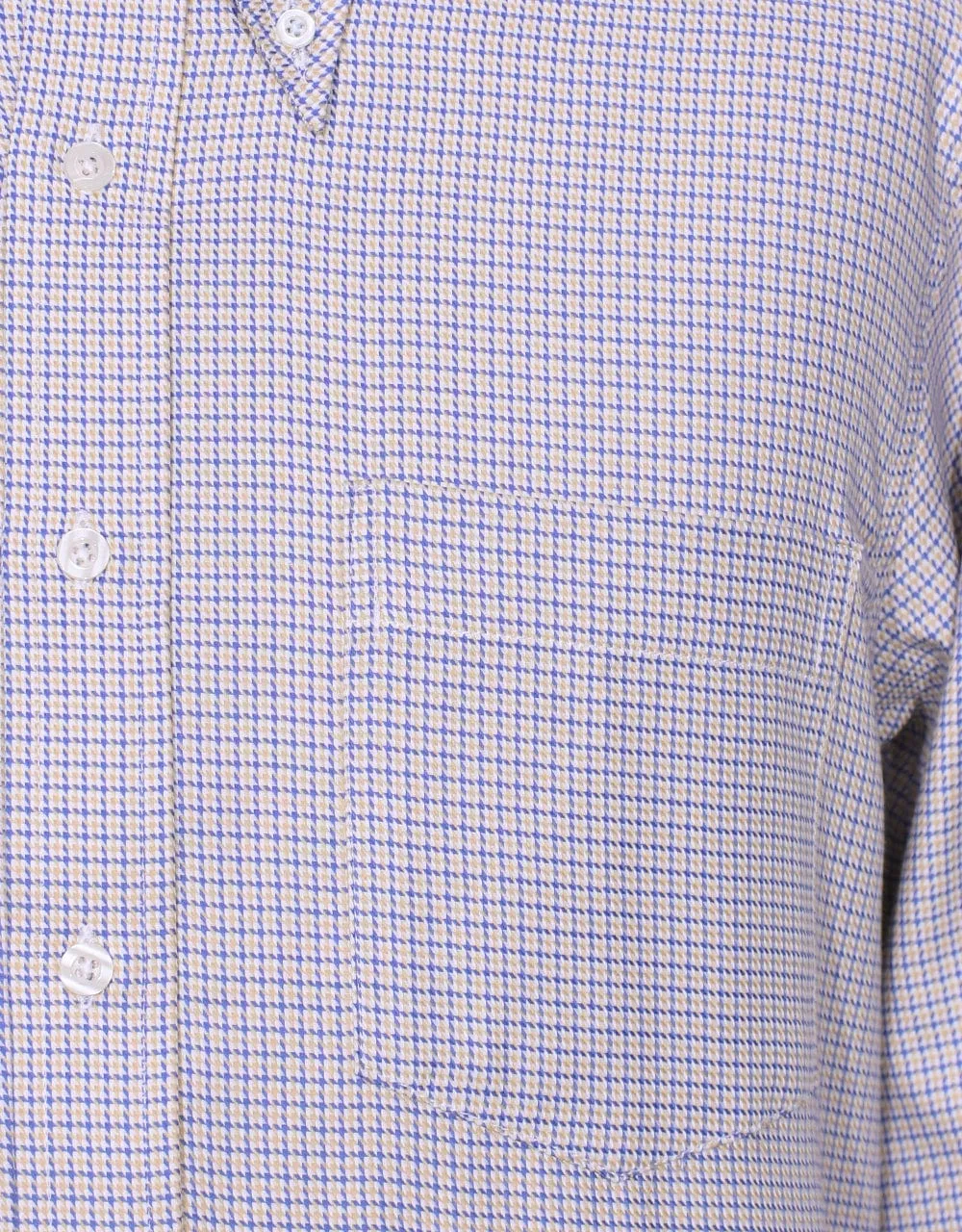 Yellow and Blue Houndstooth Shirt