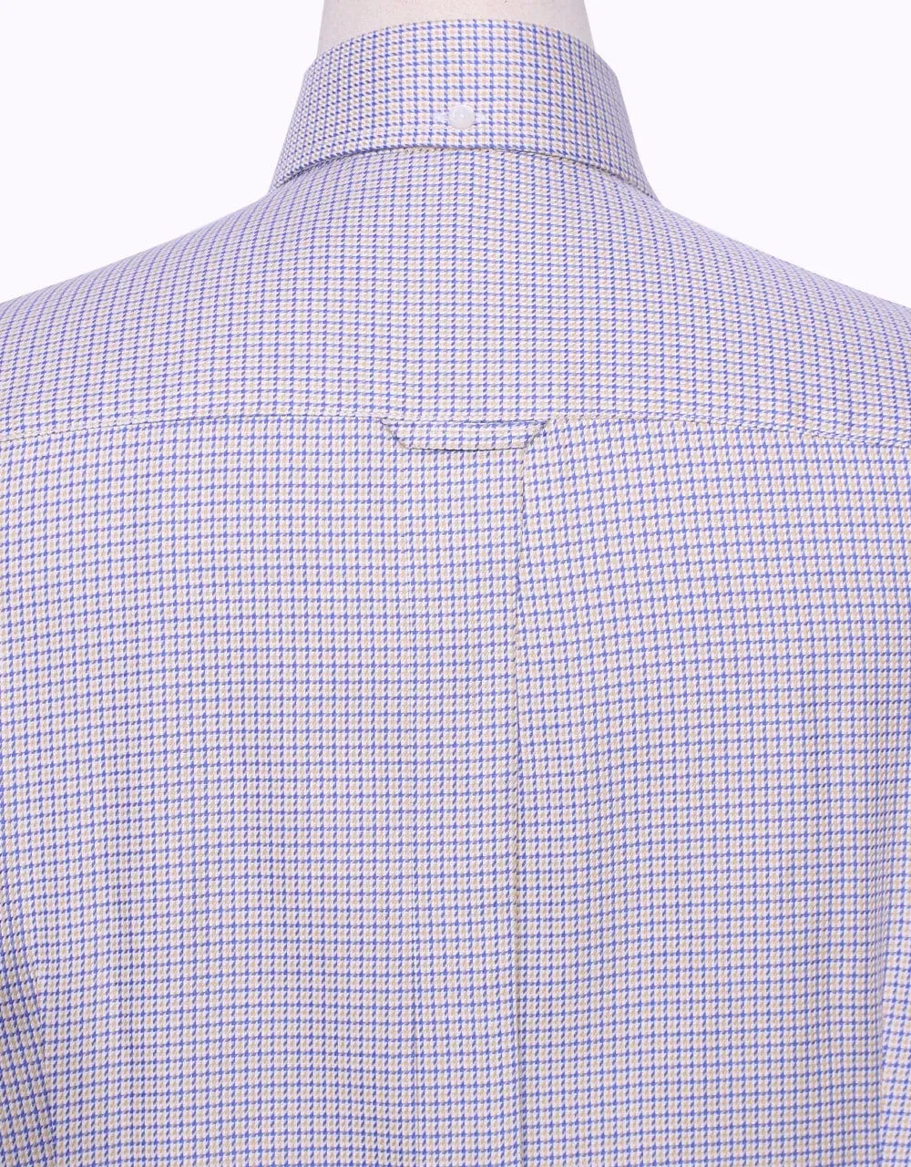 Yellow and Blue Houndstooth Shirt